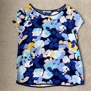 Gap Small Short Sleeve Multicolored Floral Top